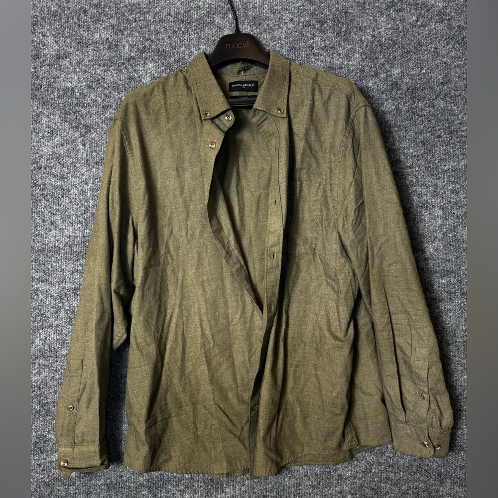 Banana Republic Sage Button Down Shirt Slim Fit - Size XXL